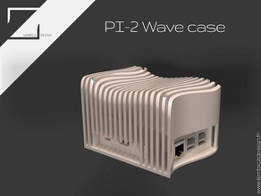 raspberry wave case design fan pi 2 server 3d print model - Mito3D