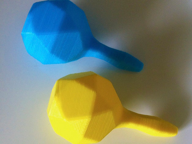 maraca shaker instrument toys & games low poly maracas musical 3D print model - Mito3D