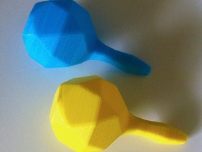 maraca shaker instrument toys & games low poly maracas musical 3d print model - Mito3D