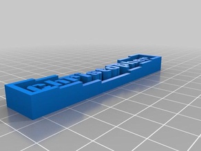 christopher öğrenme özelleştirilmiş 3d print model - Mito3D