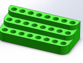 titular 24 bits hexadecimal porta-ferramentas & caixas pouco hex 3d print model - Mito3D