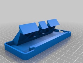 universal phone stand mobile horizontal vertical 3d print model - Mito3D