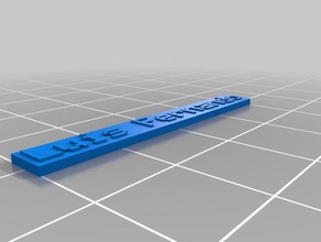 meine angepasste Typenschild luis fernando 3d-drucken kundengebundene 3d print model - Mito3D