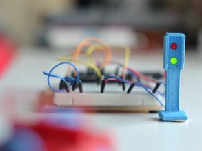 2 led-Ampel - Elektronik arduino printrbot Spielzeug 3d print model - Mito3D