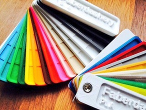 üretici renk malzeme örneğini kapsar 3d yazıcı aksesuarları colorfabb kapak faberdashery swatch ultimaker xt 3d print model - Mito3D