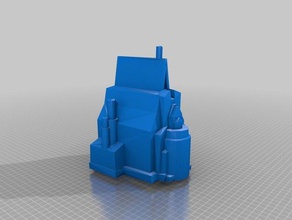 elsa's sand castle buildacastle elsa frozen tower 3d print model - Mito3D
