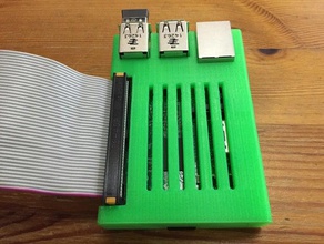 raspberry pi 2 large gpio opening cover computer case 3d print model - Mito3D
