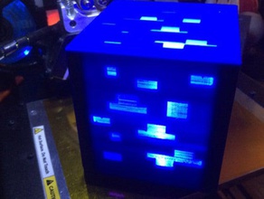 yamc noch ein weiteres m-c cube interaktive Kunst arduino Lampe led lightitup minecraft 3d print model - Mito3D