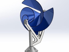 archimède de la turbine l'ingénierie catchthewind vent 3d print model - Mito3D