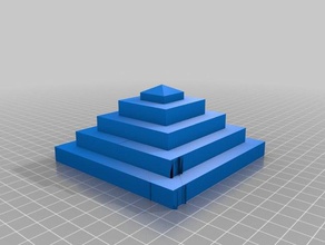 piramide La impresión en 3d 3d print model - Mito3D