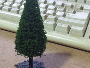 model tren ağacı temel h0 hobi modeli ağaçlar 3d print model - Mito3D