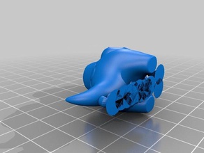 winzige t-rex-Unterstützung neu ausgerichtet Skulpturen 3d print model - Mito3D