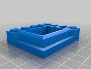 blocco di città portico superiore lucernario costruzione giocattoli della 3d print model - Mito3D