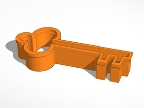key cookie cutter food & drink 3d print model - Mito3D