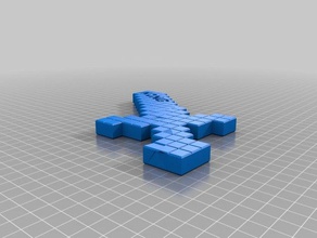 xiong-minecraft spada La stampa 3d 3d print model - Mito3D