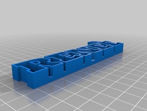 rene memorizzazione del testo sculture su misura 3d print model - Mito3D