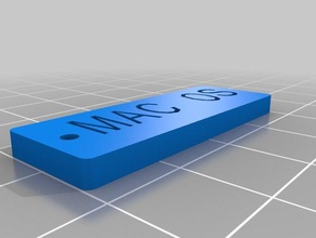 recovery thumbdrive label mac os organization customized 3d print model - Mito3D