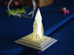 led rocket gece lambası elektronik 3-d baskı littlebits nasa gecelambası 3d print model - Mito3D