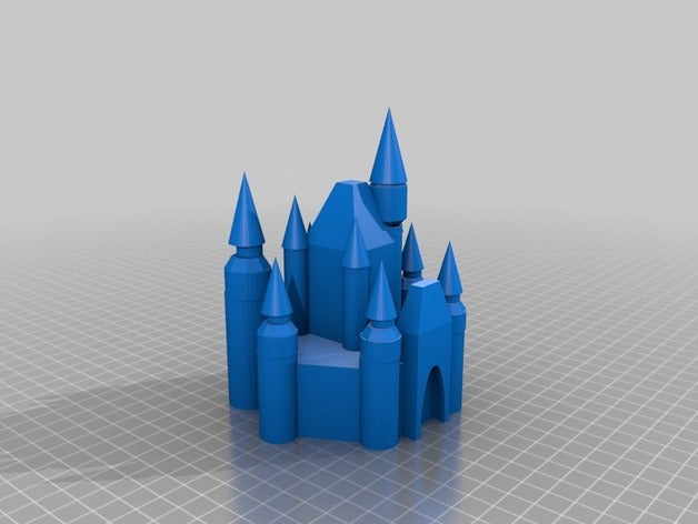 disney castle 3d printing 3D print model - Mito3D