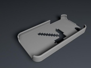 minecraft Spitzhacke iphone 4 4s Fall Handy pick wybowxd 3d print model - Mito3D