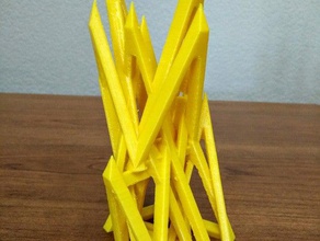 triangle tower 1 sculptures lulzbot mini sculpture 3d print model - Mito3D