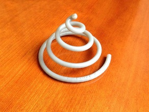 spiral cone math parametrized curve 3d print model - Mito3D