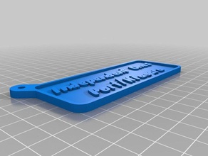 independent ones key fob keychains customized 3d print model - Mito3D