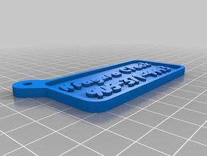niagaraclock keyfob chaveiros personalizado 3d print model - Mito3D