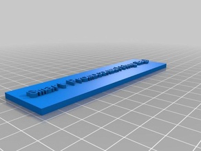 targa inteligente personalizado 3d print model - Mito3D
