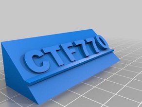 fct de test les signes et logos 3d print model - Mito3D