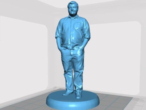 kyle 3d-scan-sockel scans & Replikate minime Menschen portrait selfie 3d print model - Mito3D