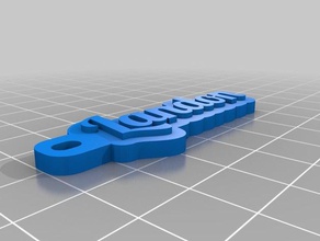 landon keychain organization customized 3d print model - Mito3D