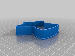 melek kurabiye kalıbı 3d baskı cookiecutter çerez kesici 3d print model - Mito3D