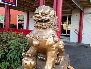 chinese lion statue sculptures dragons 3d print model - Mito3D
