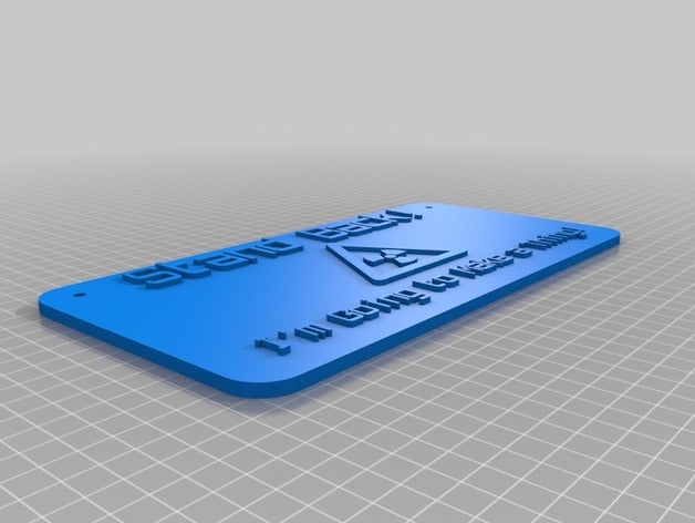 targa bagno les signes et logos personnalisé 3D print model - Mito3D