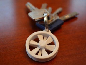 propeller Schlüsselanhänger hanger Schlüssel keychain key chain 3d print model - Mito3D