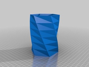mon personnalisés tordu vase décor personnalisé 3d print model - Mito3D