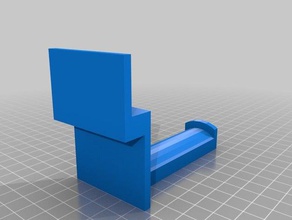 simple paramétrico de soporte bobina flashforge creator pro Impresora 3d las piezas personalizador filamento utilizado 3d print model - Mito3D