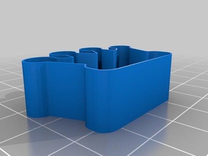 mini taç kurabiye kalıbı 3d baskı cookiecutter çerez kesici tiara 3d print model - Mito3D