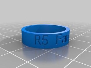 r5 fangirl los anillos personalizado 3d print model - Mito3D