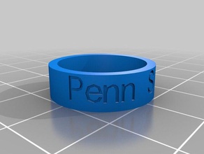 penn state anéis personalizado 3d print model - Mito3D
