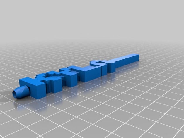 my customized retro font word pen art 3D print model - Mito3D