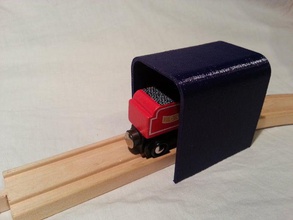 80mm longo túnel de trem madeira conjunto brinquedo jogo acessórios 3d print model - Mito3D