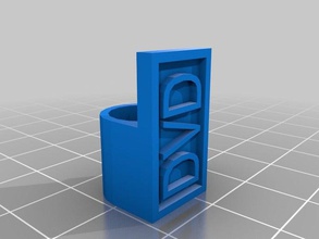 dvd cable label organization customized 3d print model - Mito3D