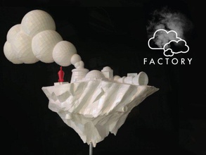 nuvem de fábrica modelos arquitetura budmen ficção imaginação isaac 3d print model - Mito3D