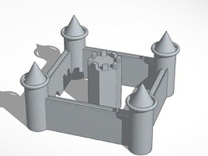majestueux château L'impression 3d buildacastle 3d print model - Mito3D