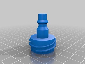 stand-up paddle board air compressor adapter sport & outdoors connector male 3d print model - Mito3D