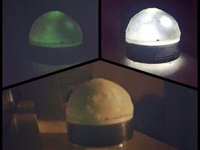 moonlight decor led light lightitup moon 3d print model - Mito3D