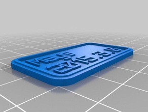 openscad version key chain-mays customized 3d print model - Mito3D