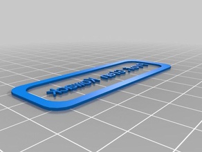 etiqueta del nombre de la profe glen kowack signos y logotipos personalizado 3d print model - Mito3D